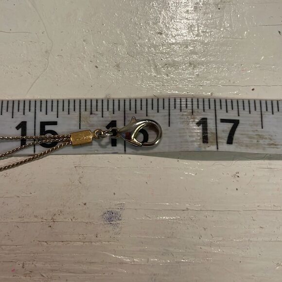 16” triple gold plated Infinity chain necklace with multi shaped/colored beads - Picture 9 of 12